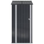 vidaXL Záhradné prístrešky Antracit 103 x 86 x 200 cm Kov – Obrázok 6