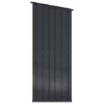 vidaXL Záhradné prístrešky Antracit 103 x 86 x 200 cm Kov – Obrázok 7
