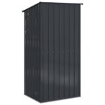 vidaXL Záhradné prístrešky Antracit 103 x 86 x 200 cm Kov – Obrázok 8