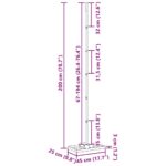 vidaXL Záhradný nivelátor 45 x 25 x 200 cm – Obrázok 9