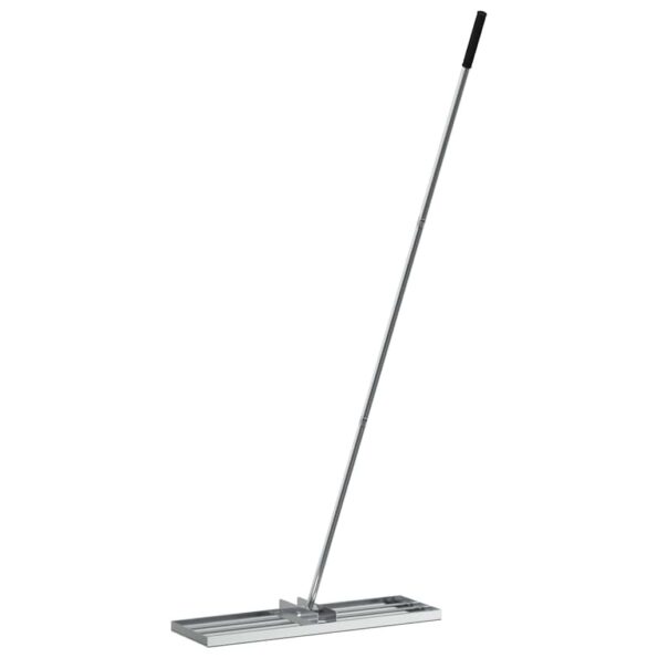 vidaXL Záhradný hrable Strieborná 75 x 25 x 200 cm Nerezová oceľ – Obrázok 5
