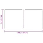 vidaXL Behúň koberec Antracit 80 x 500 cm 100% polypropylén – Obrázok 8