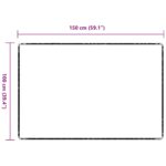 vidaXL Behúň koberec Antracit 100 x 150 cm 100% polypropylén – Obrázok 9