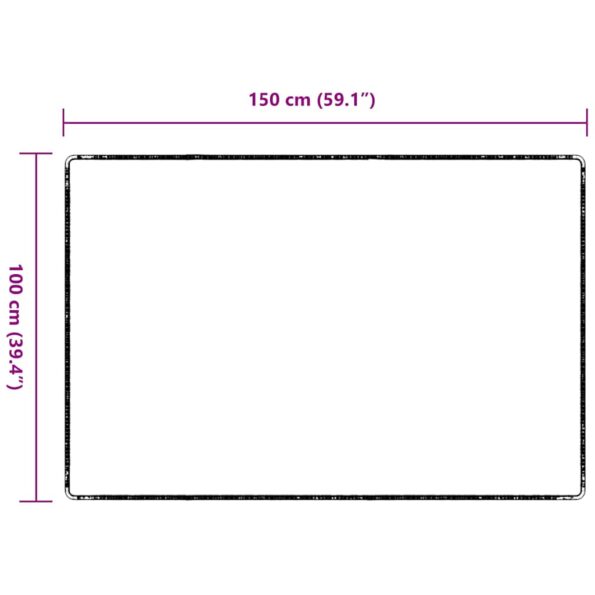 vidaXL Behúň koberec Antracit 100 x 150 cm 100% polypropylén – Obrázok 9