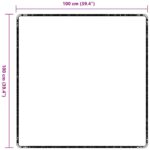 vidaXL Behúň koberec Tmavo šedá 100 x 100 cm 100% polypropylén – Obrázok 9