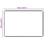 vidaXL Behúň koberec Sivá 100 x 150 cm 100% Polypropylén Tuft – Obrázok 8