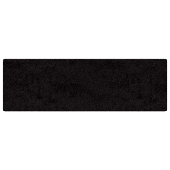 vidaXL Behúň koberec Čierna 80 x 500 cm 100% Polypropylén Tuft – Obrázok 2
