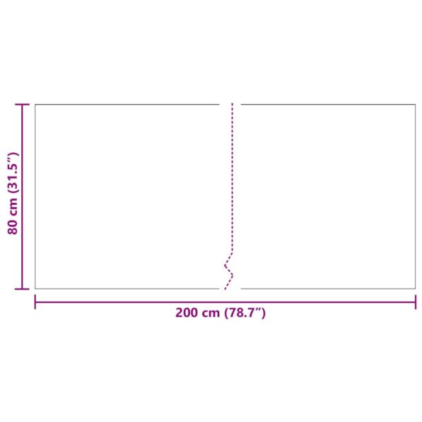 vidaXL Behúň koberec Sivá 80 x 200 cm látka – Obrázok 8