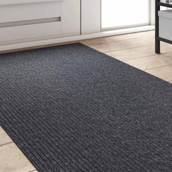vidaXL Behúň koberec Sivá 80 x 250 cm látka – Obrázok 3