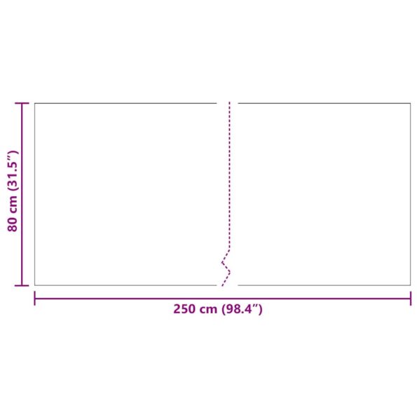 vidaXL Behúň koberec Sivá 80 x 250 cm látka – Obrázok 8