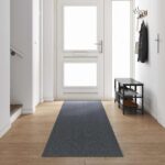 vidaXL Behúň koberec Sivá 80 x 500 cm látka