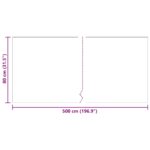 vidaXL Behúň koberec Sivá 80 x 500 cm látka – Obrázok 8