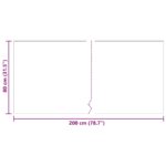 vidaXL Behúň koberec Antracit 80 x 200 cm látka – Obrázok 8
