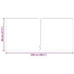 vidaXL Behúň koberec Antracit 80 x 250 cm látka – Obrázok 8