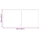 vidaXL Behúň koberec Svetlosivá 100 x 250 cm látka – Obrázok 8