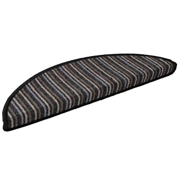 vidaXL Samolepiace schodové rohože 15 pcs Antracit 56 x 17 x 3 cm – Obrázok 2