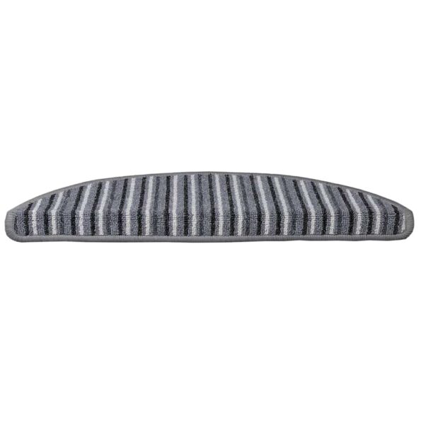 vidaXL Samolepiace schodové rohože 15 pcs Sivá 56 x 17 x 3 cm – Obrázok 5
