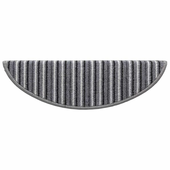 vidaXL Samolepiace schodové rohože 15 pcs Sivá 56 x 17 x 3 cm – Obrázok 7
