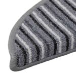 vidaXL Samolepiace schodové rohože 15 pcs Sivá 56 x 17 x 3 cm – Obrázok 8