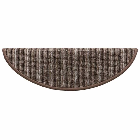 vidaXL Samolepiace schodové rohože 15 pcs Hnedá 56 x 17 x 3 cm – Obrázok 7