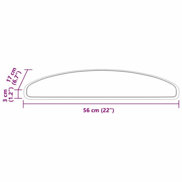 vidaXL Samolepiace schodové rohože 15 pcs Hnedá 56 x 17 x 3 cm – Obrázok 9
