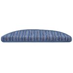 vidaXL Samolepiace schodové rohože 15 pcs Modrá 56 x 17 x 3 cm – Obrázok 6