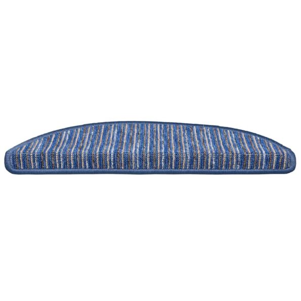 vidaXL Samolepiace schodové rohože 15 pcs Modrá 56 x 17 x 3 cm – Obrázok 6