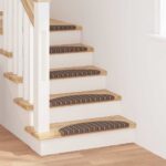 vidaXL Samolepiace schodové rohože 15 pcs Hnedá 65 x 21 x 4 cm