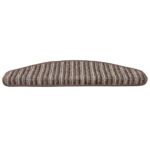 vidaXL Samolepiace schodové rohože 15 pcs Hnedá 65 x 21 x 4 cm – Obrázok 5