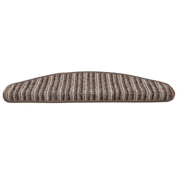 vidaXL Samolepiace schodové rohože 15 pcs Hnedá 65 x 21 x 4 cm – Obrázok 5