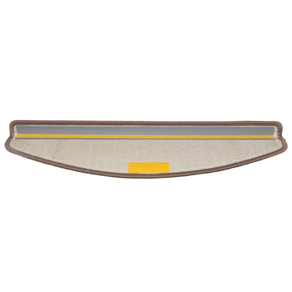 vidaXL Samolepiace schodové rohože 15 pcs Hnedá 65 x 21 x 4 cm – Obrázok 6