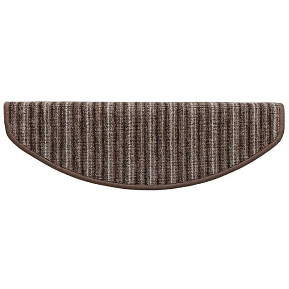 vidaXL Samolepiace schodové rohože 15 pcs Hnedá 65 x 21 x 4 cm – Obrázok 7
