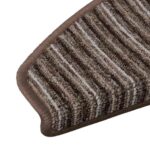vidaXL Samolepiace schodové rohože 15 pcs Hnedá 65 x 21 x 4 cm – Obrázok 8