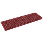 vidaXL Samolepiace schodové rohože 15 pcs Červená 65 x 21 x 4 cm – Obrázok 2