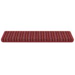 vidaXL Samolepiace schodové rohože 15 pcs Červená 65 x 21 x 4 cm – Obrázok 5