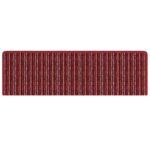 vidaXL Samolepiace schodové rohože 15 pcs Červená 65 x 21 x 4 cm – Obrázok 7