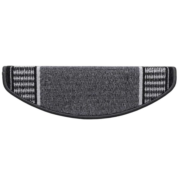 vidaXL Samolepiace schodové rohože 15 pcs Antracit 65 x 21 x 4 cm – Obrázok 7