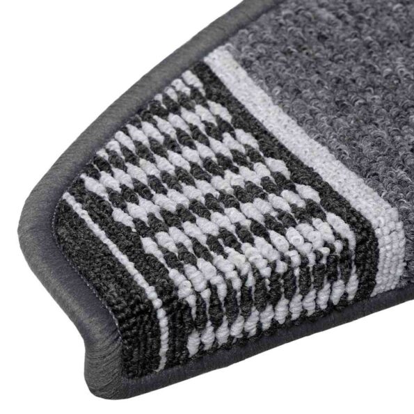 vidaXL Samolepiace schodové rohože 15 pcs Antracit 65 x 21 x 4 cm – Obrázok 8