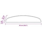 vidaXL Samolepiace schodové rohože 15 pcs Antracit 65 x 21 x 4 cm – Obrázok 9