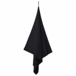 vidaXL Športové uteráky 2 pcs Čierna 200 x 100 cm Polyester a polyamid – Obrázok 3