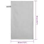 vidaXL Športové uteráky 2 pcs Sivá 50 x 30 cm Polyester a polyamid – Obrázok 8
