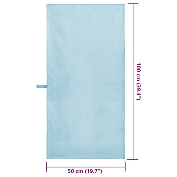 vidaXL Športové uteráky 2 pcs Modrá 100 x 50 cm Polyester a polyamid – Obrázok 8