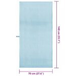 vidaXL Športové uteráky 2 pcs Modrá 140 x 70 cm Polyester a polyamid – Obrázok 8