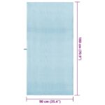 vidaXL Športové uteráky 2 pcs Modrá 180 x 90 cm Polyester a polyamid – Obrázok 8