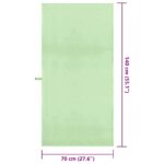 vidaXL Športové uteráky 2 pcs Zelená 140 x 70 cm Polyester a polyamid – Obrázok 8
