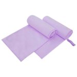 vidaXL Športové uteráky 2 pcs Fialová 200 x 100 cm