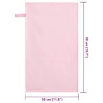 vidaXL Športové uteráky 2 pcs Ružová 50 x 30 cm Polyester a polyamid – Obrázok 8