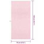 vidaXL Športové uteráky 2 pcs Ružová 140 x 70 cm Polyester a polyamid – Obrázok 8