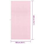 vidaXL Športové uteráky 2 pcs Ružová 200 x 100 cm Polyester a polyamid – Obrázok 8