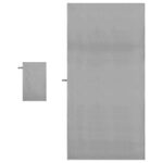 vidaXL Sada športových uterákov Iný Tmavo šedá látka – Obrázok 4